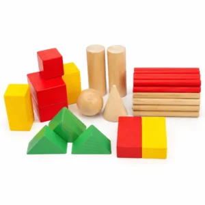 3D Wooden Geometric Shapes