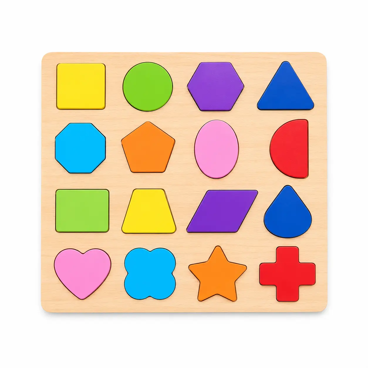 Wooden Shape Puzzle for Kids